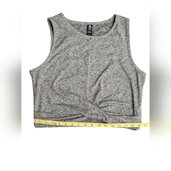 Velocity Women's Activewear Crop top tank Heather grey Size XL - Picture 8 of 8